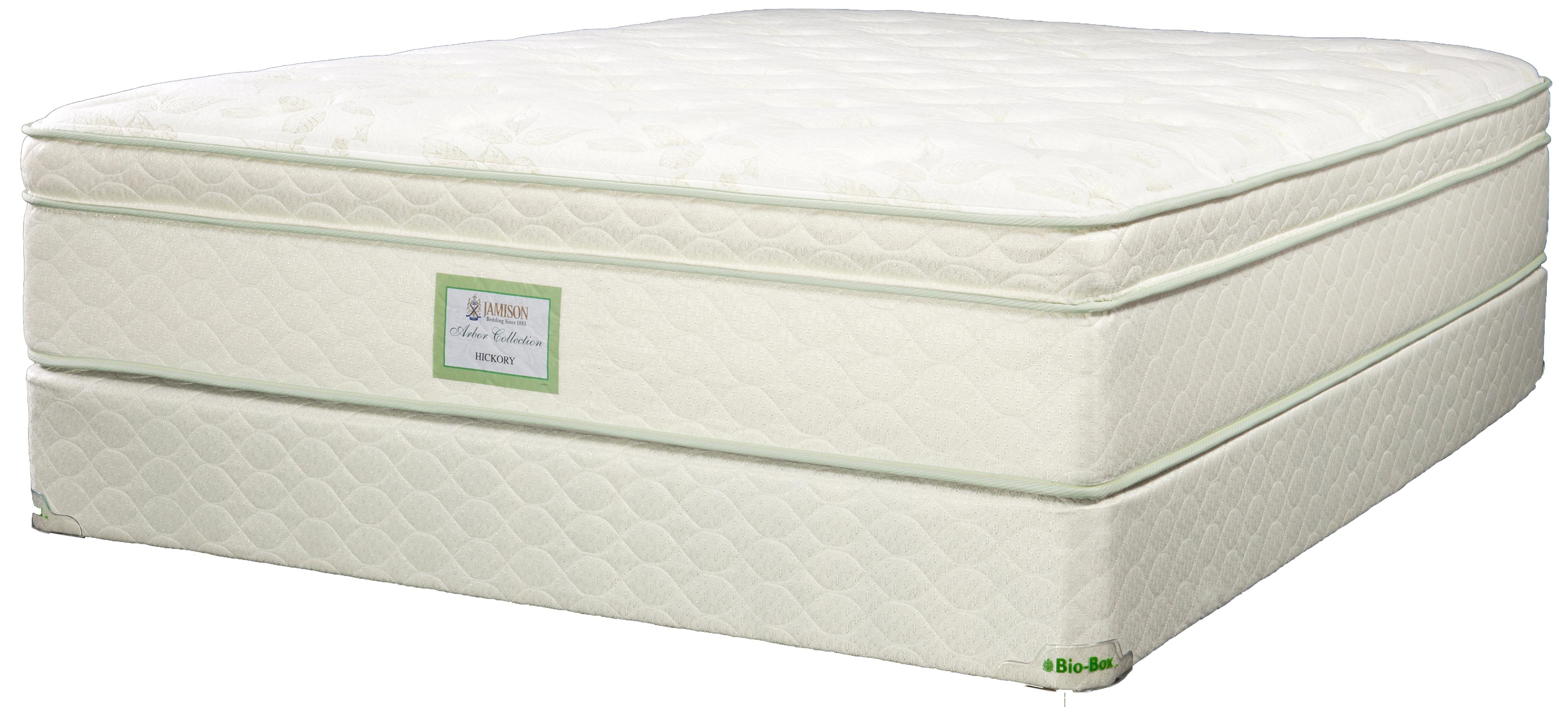 Jamison Bedding Arbor Hickory Queen Euro Pillow Top Mattress Design